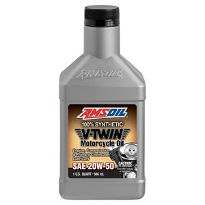 20W-50 100% Synthetic V-Twin Motorcycle Oil