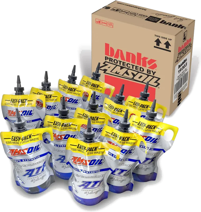 Banks AMSOIL Signature Series Transmission Fluid, 12-Qt Easy-Packs
