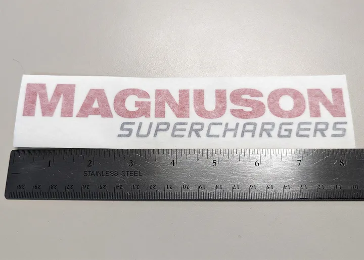 Magnuson Superchargers 8" x 1.5" Decal