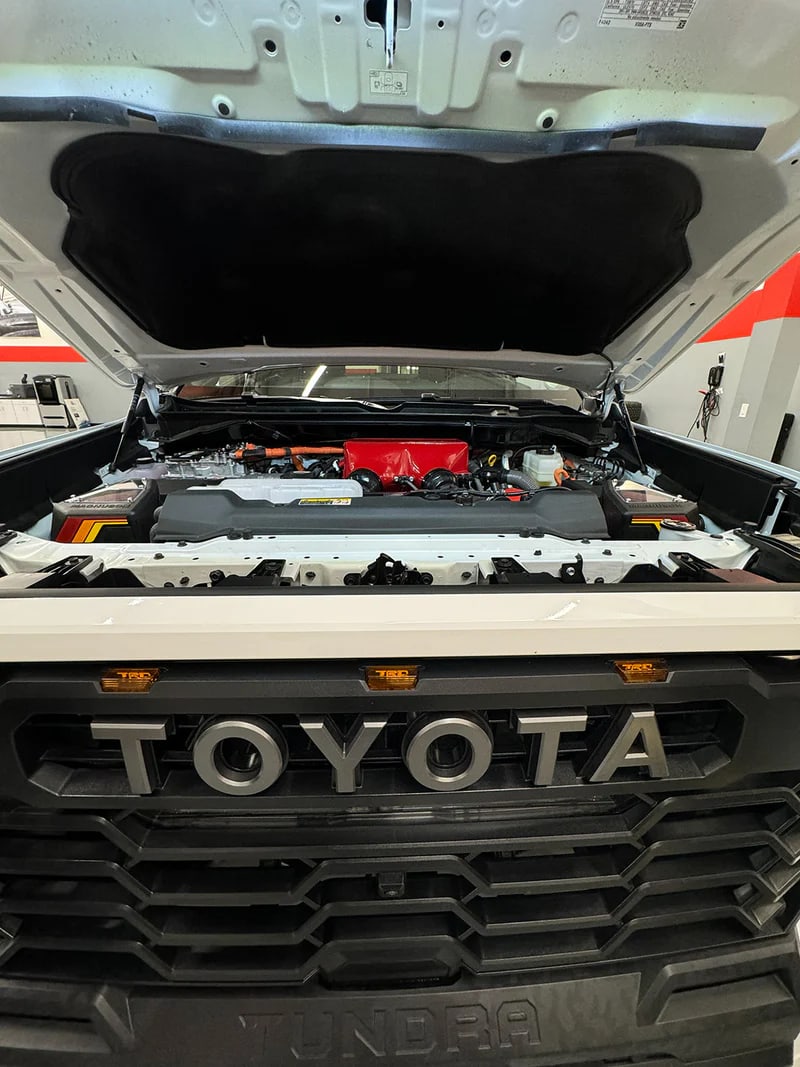 2022+ Toyota Tundra i-FORCE TRD Pro with the Magnuson Performance Pack cold-air intake and charge air cooler installed